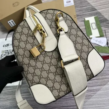 Gucci 681295 Jumbo GG střední cestovní taška Šedá