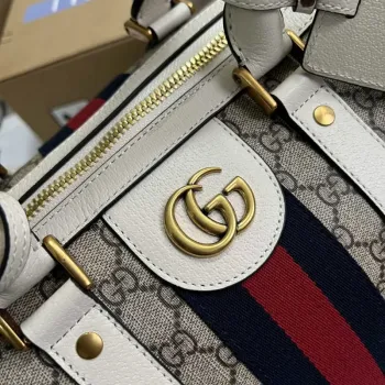 Gucci 681295 Jumbo GG střední cestovní taška Šedá