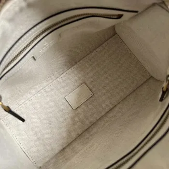 Gucci 715771 Mini taška s horním madlem s Double G Bílá