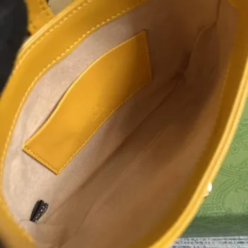 Gucci 637091 Jackie 1961 mini ramenní taška Žlutá