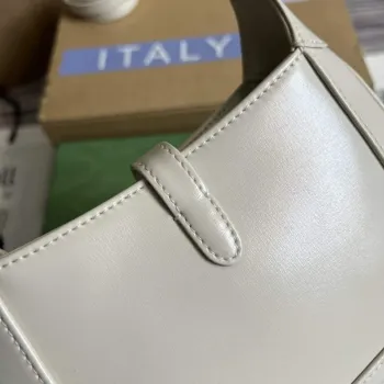 Gucci 637091 Jackie 1961 mini ramenní taška Bílá