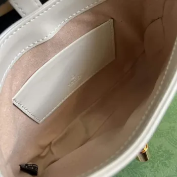 Gucci 637091 Jackie 1961 mini ramenní taška Bílá