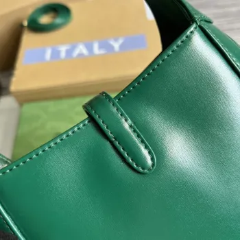 Gucci 637091 Jackie 1961 mini ramenní taška Zelená