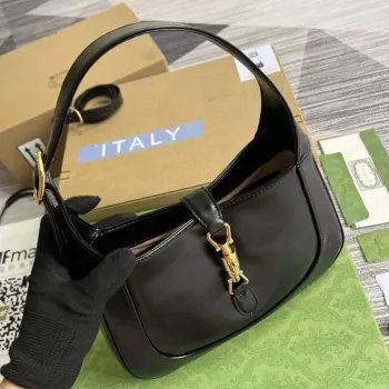 Gucci 636709 Jackie 1961 Malá ramenní taška Černá