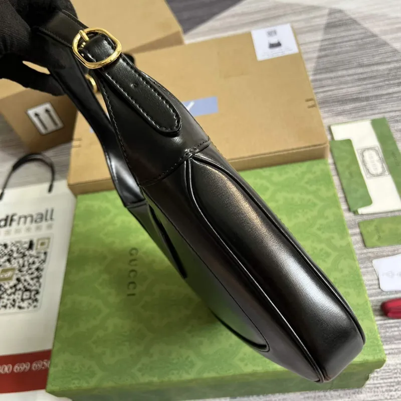 Gucci 636709 Jackie 1961 Malá ramenní taška Černá