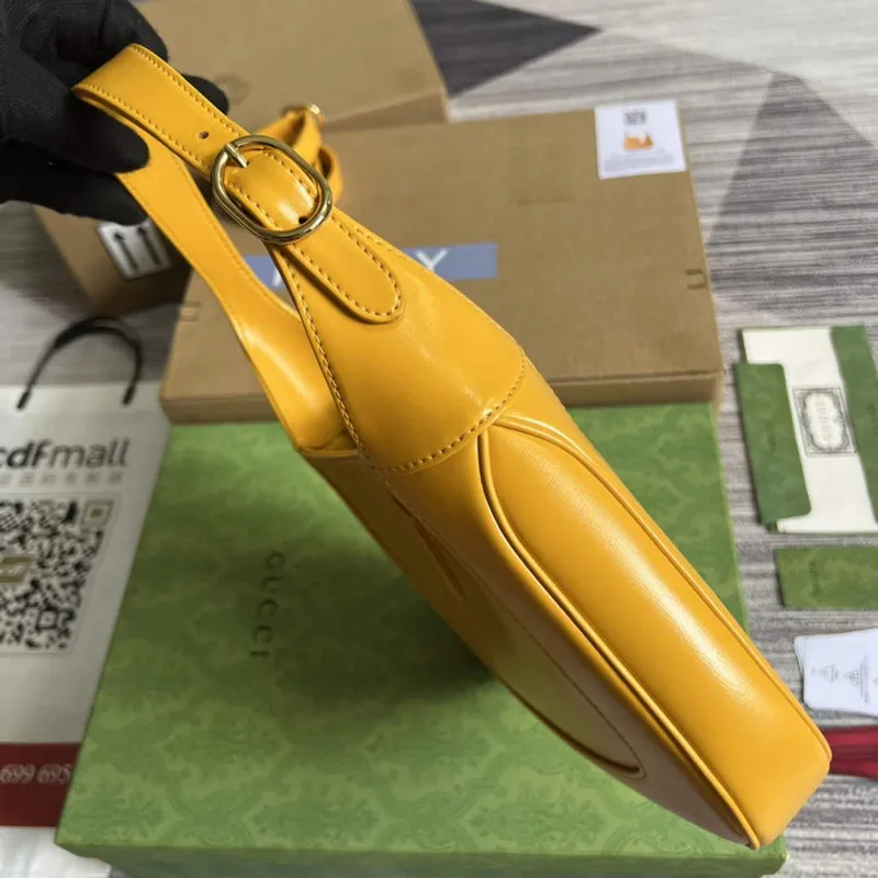 Gucci 636709 Jackie 1961 Malá ramenní taška Žlutá