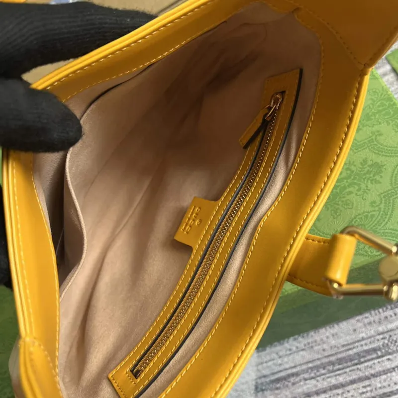 Gucci 636709 Jackie 1961 Malá ramenní taška Žlutá