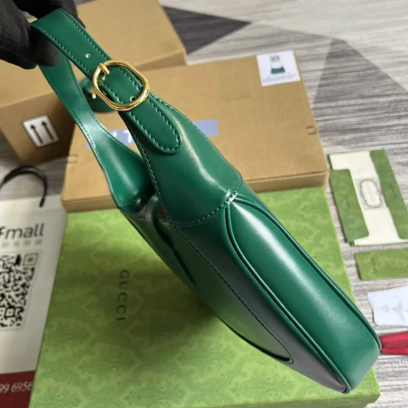 Gucci 636709 Jackie 1961 Malá ramenní taška Zelená