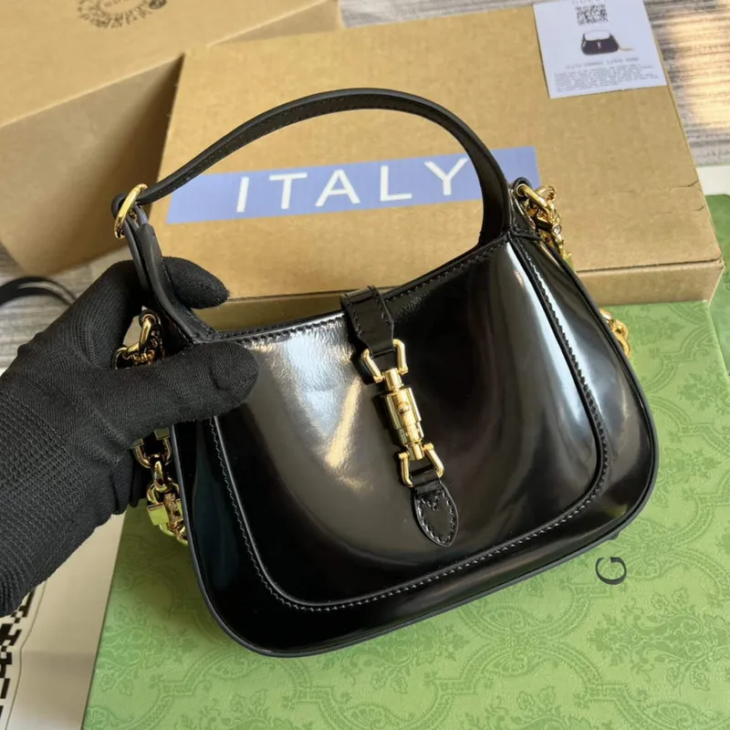 Gucci 699651 Jackie 1961 Mini Ramenní Taška Černá