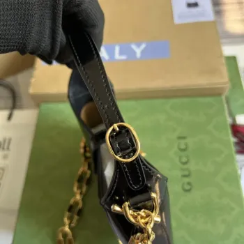 Gucci 699651 Jackie 1961 Mini Ramenní Taška Černá