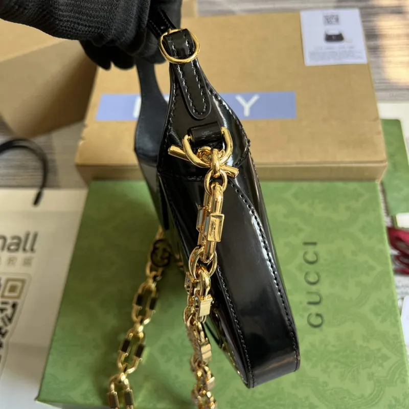 Gucci 699651 Jackie 1961 Mini Ramenní Taška Černá