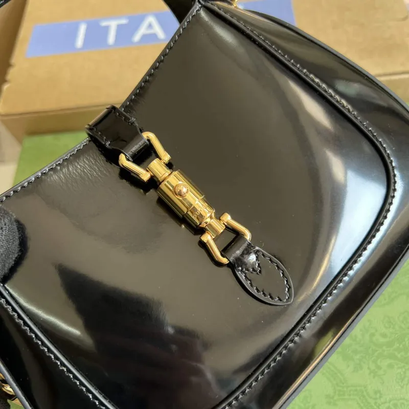 Gucci 699651 Jackie 1961 Mini Ramenní Taška Černá