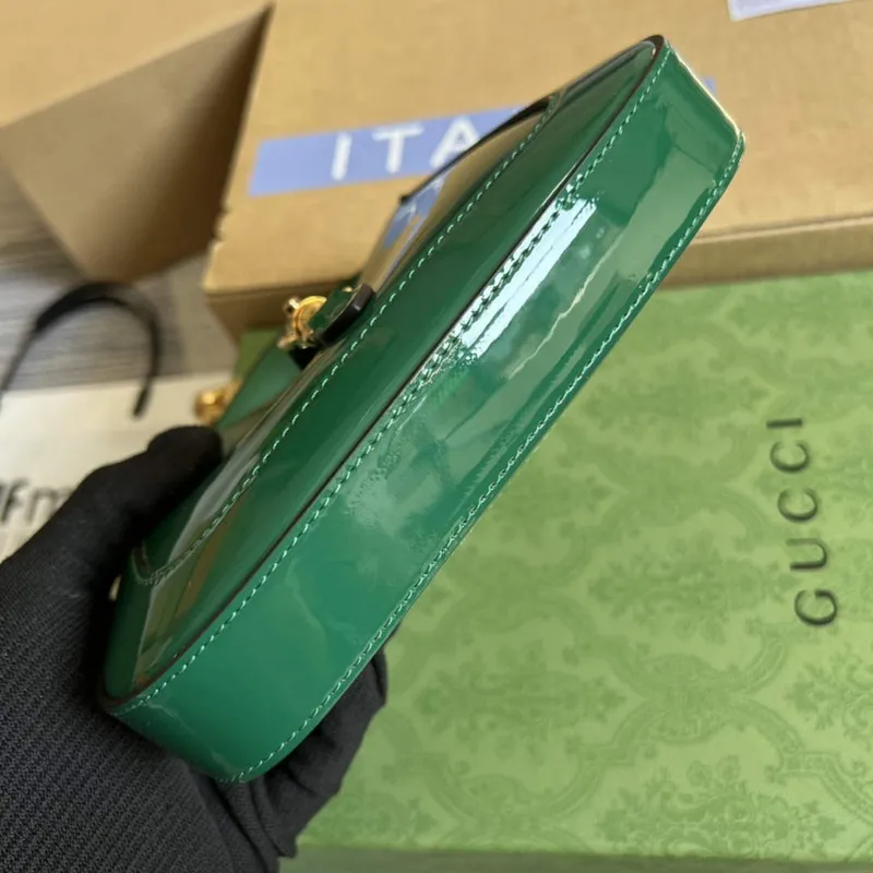 Gucci 699651 Jackie 1961 Mini Ramenní Taška Zelená