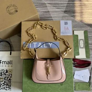 Gucci 699651 Jackie 1961 Mini Ramenní Taška Růžová