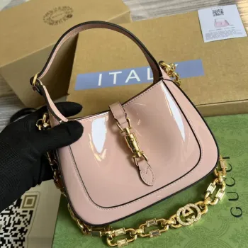 Gucci 699651 Jackie 1961 Mini Ramenní Taška Růžová