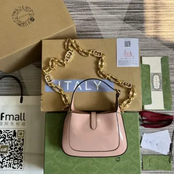 Gucci 699651 Jackie 1961 Mini Ramenní Taška Růžová