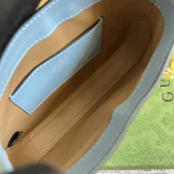 Gucci 699651 Jackie 1961 Mini Ramenní Taška Světle modrá