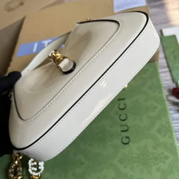 Gucci 699651 Jackie 1961 Mini Ramenní Taška Bílá
