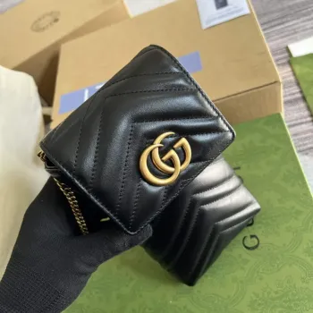 Gucci 672251 GG Marmont matelassé Mini IPhone taška černá