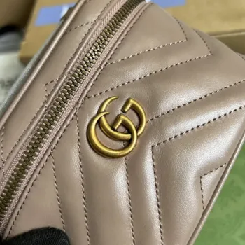 Gucci 699515 GG Marmont Mini Taška s Horním Držadlem Světle Růžová