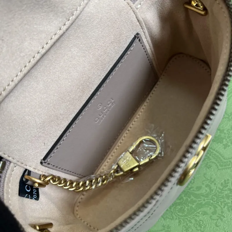 Gucci 699515 GG Marmont Mini Taška s Horním Držadlem Světle Růžová