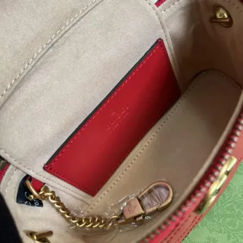 Gucci 699515 GG Marmont Mini Taška s Horním Uchem Červená