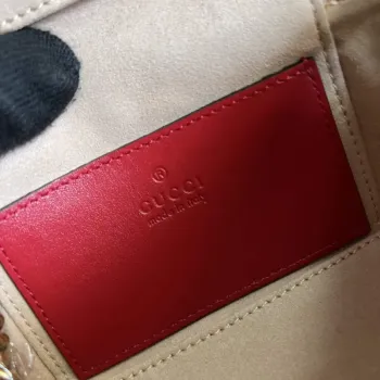 Gucci 699515 GG Marmont Mini Taška s Horním Uchem Červená