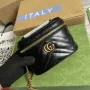 Gucci 699515 GG Marmont Mini Taška s Horním Uchem Černá