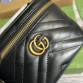 Gucci 699515 GG Marmont Mini Taška s Horním Uchem Černá