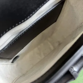 Gucci 702106 Černá bambusová mini kabelka Černá