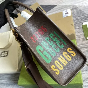 Gucci 680956 Exquisite Gucci Malá Taška přes Rameno Hnědá