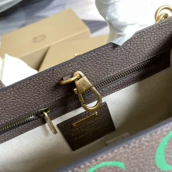 Gucci 680956 Exquisite Gucci Malá Taška přes Rameno Hnědá