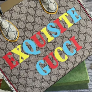 Gucci 680956 Exquisite Gucci Malá Taška přes Rameno Béžová