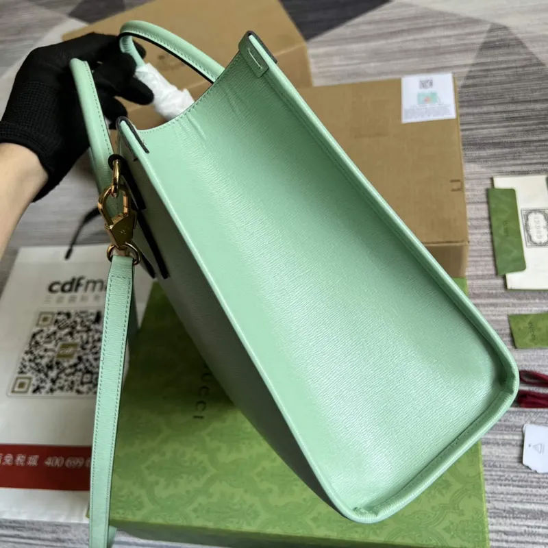 Gucci 659983 Bananya Print Malá taška světle zelená