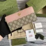 Gucci 456117 GG Marmont Zip Around Peněženka Růžová
