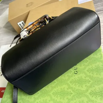 Gucci 655663 Gucci Diana Japonsko Limitovaná Malá Taška s Horním Úchopem Černá