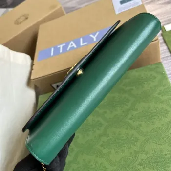 Gucci 675794 Gucci Diana Malá Kabelka přes Rameno Zelená