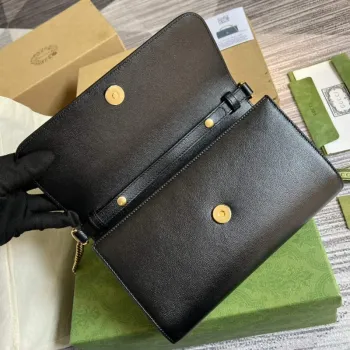 Gucci 675794 Gucci Diana Malá Kabelka Přes Rameno Černá