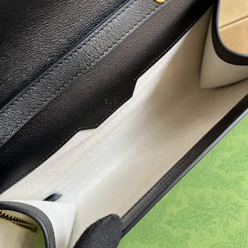 Gucci 675794 Gucci Diana Malá Kabelka Přes Rameno Černá