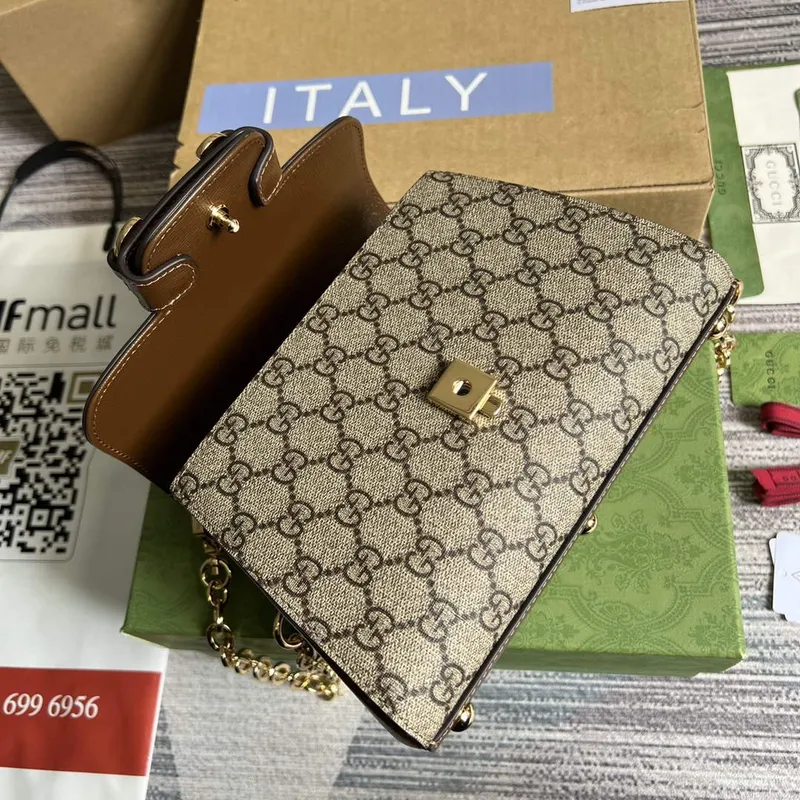 Gucci 703848 Gucci Horsebit 1955 Mini Taška Béžová hnědá