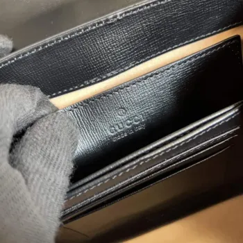 Gucci 703848 Gucci Horsebit 1955 Mini Taška Černá