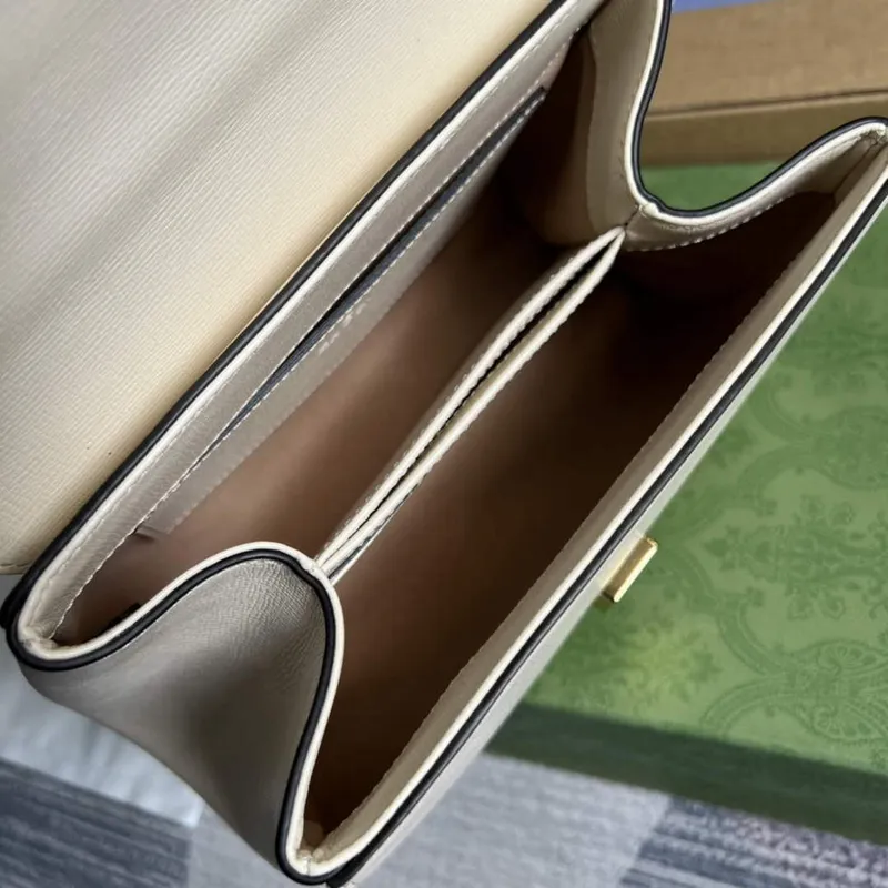 Gucci 703848 Gucci Horsebit 1955 Mini Taška Bílá