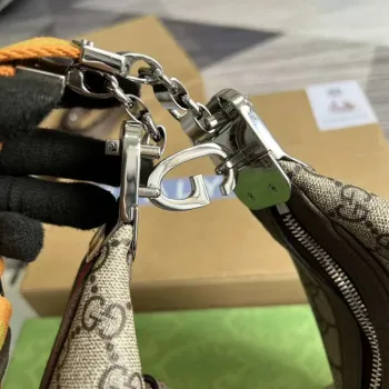 Gucci 702823 Gucci Attache velká kabelka přes rameno Béžová a ebenová