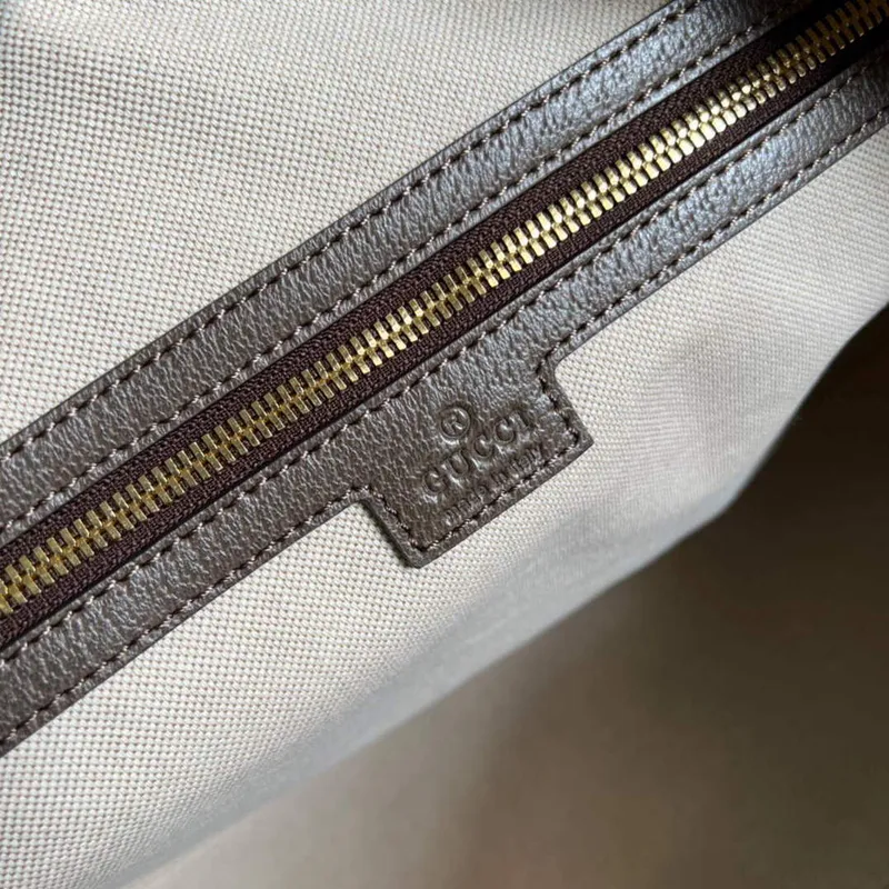 Gucci 681295 Jumbo GG střední cestovní taška Hnědá