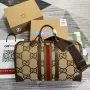 Gucci 696039 Jumbo GG Velká cestovní taška Hnědá