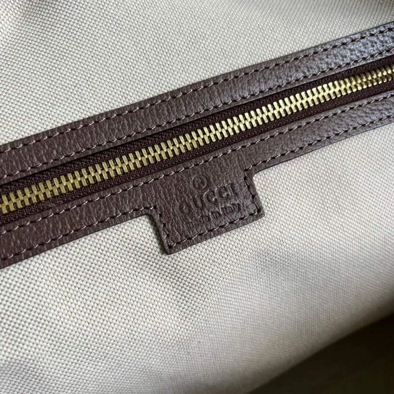 Gucci 696039 Jumbo GG Velká cestovní taška Hnědá