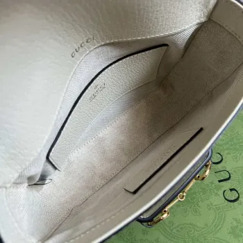 Gucci 658574 Gucci Horsebit 1955 Mini Taška béžová kůže