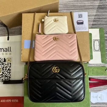 Gucci 699758 Double G víceúčelová mini taška černá