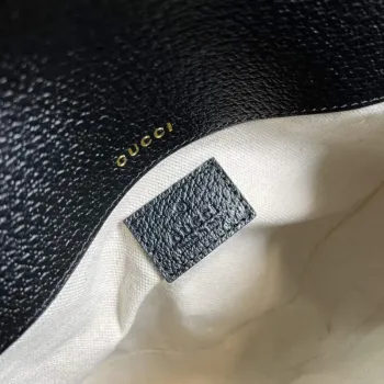 Adidas x Gucci 658574 Horsebit 1955 mini taška černá a bílá kůže