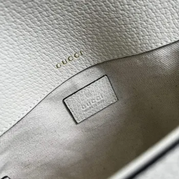 Adidas x Gucci 658574 Horsebit 1955 mini taška bílá a černá kůže